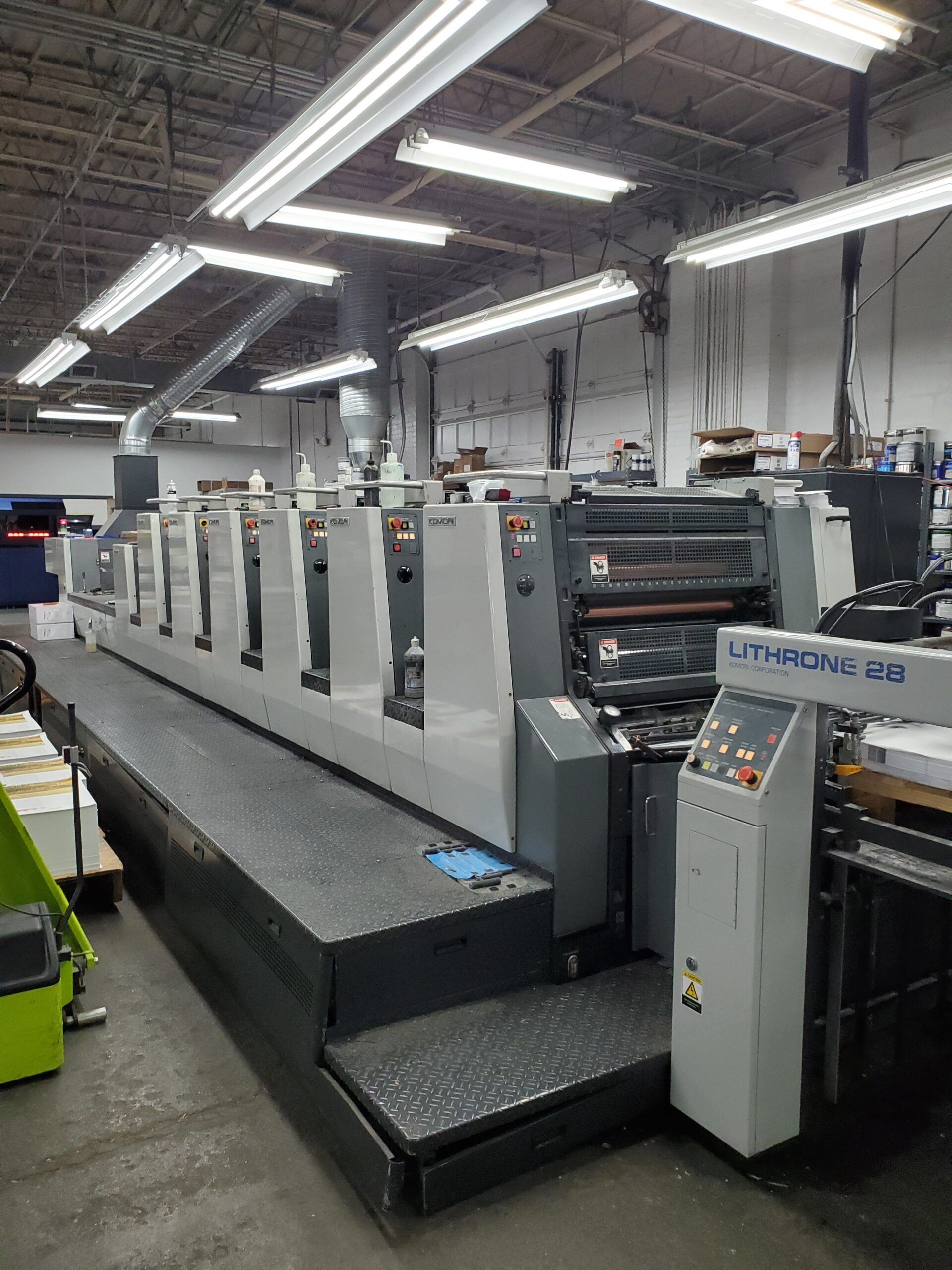 Komori Lithrone 28 5-color sheetfed offset press — SOLD